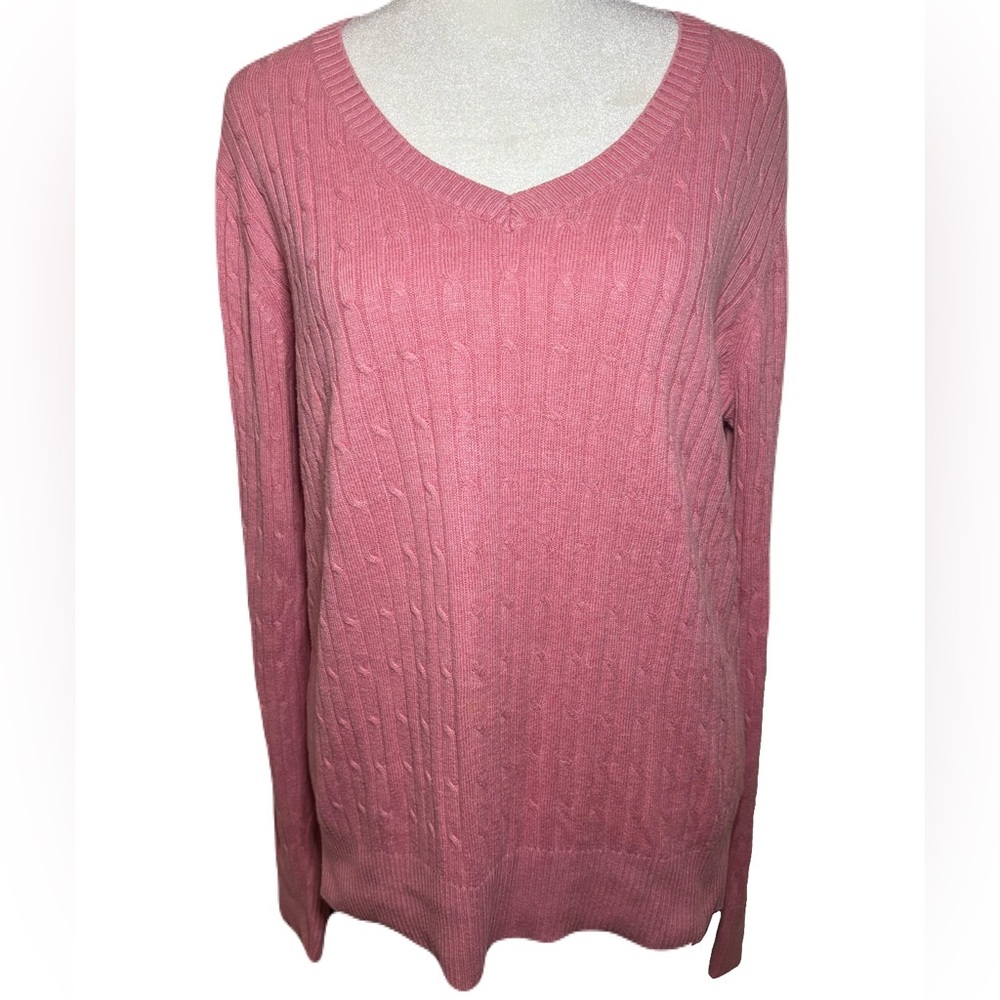 Cable knit sweater